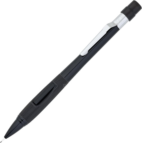 Pentel Quicker Clicker Automatic Pencil, 0.5mm Lead Size, Black Barrel, Box of 12