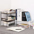 YGYQZ Wood Office Desk Shelf Organizer, Cute Dresser Top Storage Rack for Women, Men, Kids, Aesthetic Bookshelf (White)
