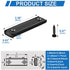 80lbs, -2.36"x0.53"x0.2"in Pack 6 LOVIMAG Neodymium Bar Magnets Strong Cabinet Magnets for Closure, Rectangle Magnet