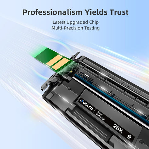 HP 26X CF226X High Yield Toner Cartridge Replacement for Pro M426dw M402n M402dn (2 Black)