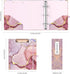 Ospelelf Mini 3 Ring Binder 2 Inch, Cute Binder for 5.5" x 8.5" with 5 Tab Dividers for School and Office