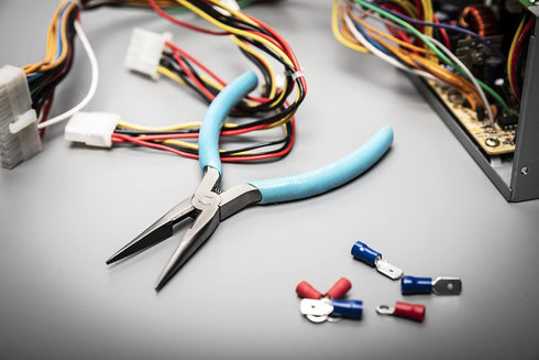 Xcelite SN55VN Wiring Pliers with Tip Cutter, Blue and Green Handles