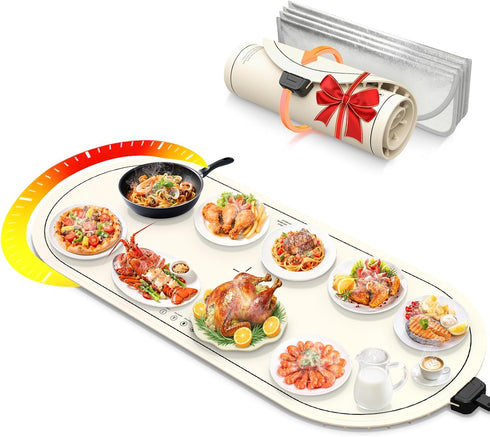 Food Warming Mats for Countertop Extra Large(XXL 36"x15"),Electric Heating Pad for Food,Roll