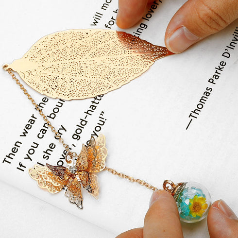 Toirxarn Metal Leaf Bookmark - Unique Gift for Women, Ideal for Birthday, Teacher Appreciation, Mother's Day