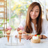 5-hole 3cm BESPORTBLE Ice Cream Cone Display Stand Acrylic Egg Cone Holder Diameter Ice Cream Rack for Kitchen Dining
