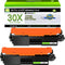 greencycle CF230X 30A CF230A High Yield Compatible Toner Cartridge for HP 30X Black (2PCS)