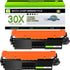 greencycle CF230X 30A CF230A High Yield Compatible Toner Cartridge for HP 30X Black (2PCS)