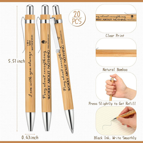 Fuutreo 40 Pcs Christian Gift Notebooks, Bible Verse Prayer Journals, Religious Inspirational Notebooks, Mini Pocket