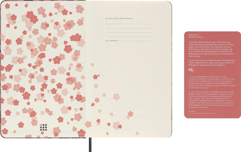 Moleskine Limited Edition Sakura Notebook, Hard Cover, Pocket (3.5" x 5.5"), Ruled/Lined, Floral, 176 Pages by Moleskine