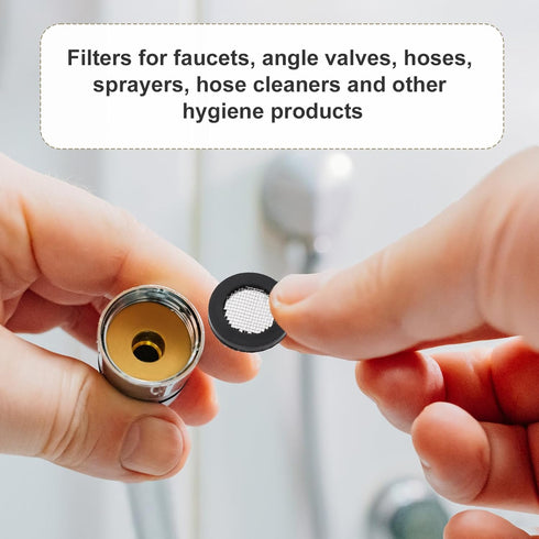 20pcs Shower Head Filter Gasket, 10 Rubber Washers & 10 O-Ring Stainless Steel Water Hose Gasket