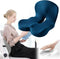 ZHZKGMLBVB Ergonomic Seat Cushion with Back Support,Orthopedic Cushion for Office Chair and Car,Pressure