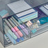 STORi STAX Plastic Stackable Organizer Drawers (Set of 2), Classic Grey, for Office Desk Accessories & Paper