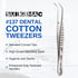 15.2cm SURGIMAC Dental Cotton Tweezers Serrated Angled Tips Medical Tweezers Stainless Steel Tweezers Long Surgical
