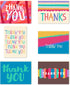 Jotique 48 Sets Thank You Cards with Envelopes and Stickers, Blank Inside Bright