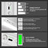 60 Indoor,2000 Closet 3 Dimmable,Under Counter Kitchen,Stairways(2 Pack,12inch) LED Under Cabinet Lighting Wireless