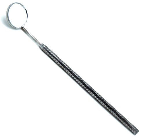 SUPERIOR INSTRUMENTS Dental Mirror 5 Octagan Solid Handle Diagnostic Examination Stainless Steel Instruments