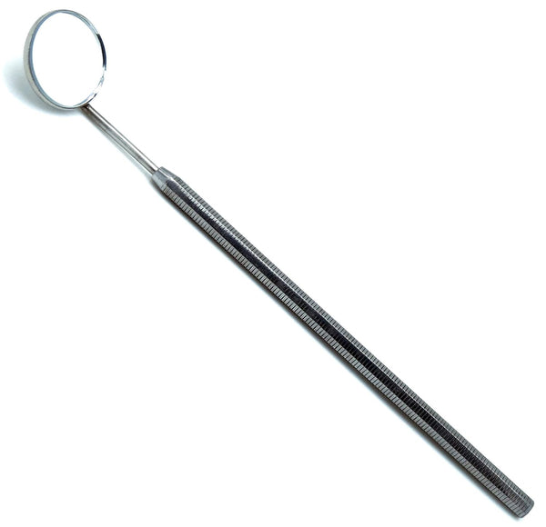 SUPERIOR INSTRUMENTS Dental Mirror 5 Octagan Solid Handle Diagnostic Examination Stainless Steel Instruments