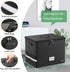 DocSafe Fireproof Vinyl Record Storage Box with Lock, Large Organizer for 150+ Single Records