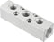 PATIKIL 3 Way 5 Port Air Manifold G1/2" G1/4" Aluminum Air Hose Inline Block Splitter