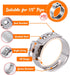 80PCS Stainless Steel Pex Cinch Clamp Rings 1/2inch plus 3/4inch Half Clamp J-Hook with Nails for Pex Tubing Pipe