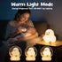 Greprety 3-Level Duck Night Light Squishy Silicone Nursery Breastfeeding Nightlight with Timer Warm White & RGB Color