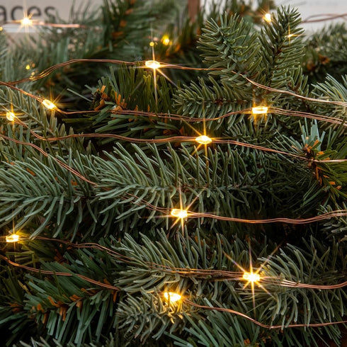 66Ft Plug in Fairy Lights, Warm White Waterproof Outside Copper Wire String Lights with Remote for Garden Party