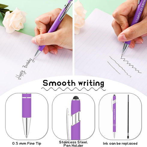 Zonon 12 Pieces Fun Quotes Ballpoint Pens, Fine Point Smooth Writing, Inspirational Motivational Style, Assorted Color