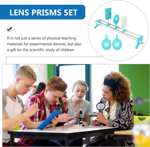 STOBAZA Optical Experiment Kit Lens and Prisms for Science Education and Physics Labs Includes Optical Bench