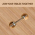 Furniture Fastening Connectors, Countertop Connector, Table Top Fasteners for Butcher Block Table Bed Kit