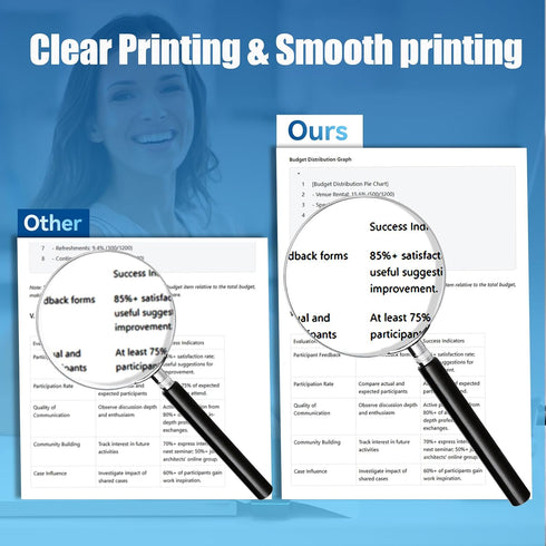 Atnadov 8.5 11 Inch, 200 M08F, M832, M834, MT800 Packaging (200 Thermal Printer Paper x Sheets US Letter Size