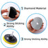 XKDOUS 13 Packs 4" Diamond Polishing Pads with Backer Pad, 50-8000 Grit Wet/Dry Polish Kit for Drill