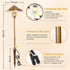 12V 3CCT 3000K-5000K 18 2 Pack LED Low Voltage Landscape Lighting, Landscape Lighting Kit with Connectors, Tall LED Low
