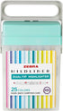 Zebra Pen Mildliner Double-Ended Highlighter Set, Broad and Fine Point Tips, No Bleed, 25-Pack