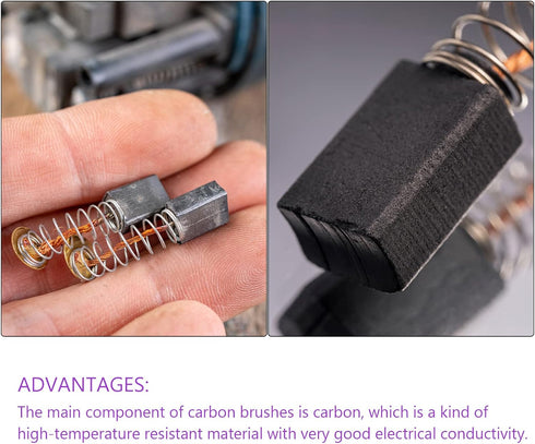 DMiotech 5 Pack 10mmx5mmx4mm Carbon Brushes for Electric Motor