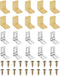 PATIKIL Metal Corner Braces, 20 Pcs L-Shape Shelf Support Corner Brace Right