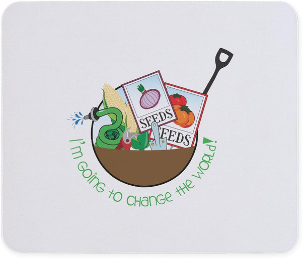 CafePress Im Going to Change The World! Mousepad Non-Slip Rubber Gaming Mousepad