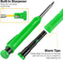 Hiboom 2 Pack Solid Carpenter Pencils with Pencil Cap and 18 Refills, Long Nose Mechanical Pencil Marker for