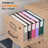 Extra Capacity Plastic Hanging File Folders, 12 Pack Reinforced Expanding Hang Folder, Letter Size, Heavy Duty Organizer