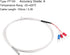 uxcell PT100 RTD Temperature Sensor Probe, 3 Wires Cable Thermocouple, Stainless Steel 100cm