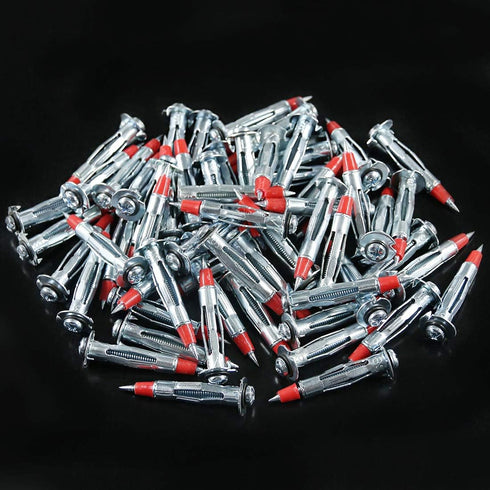 Glarks 60Pcs Heavy Duty 1/8 inch Zinc Plated Steel Molly Bolt Drive Wall Anchor Screws Set (1/8SDx46MM)