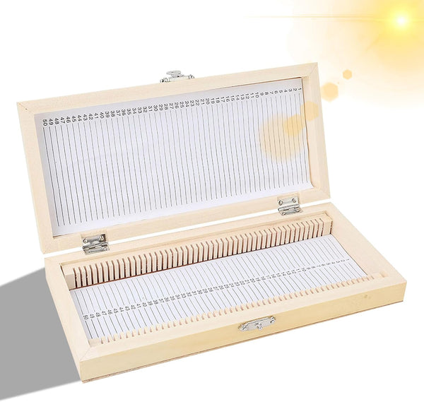 Microscope Slide Box, Large-Capacity Wooden Storage Box for Biological Slide Collection