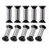 10 Packs Black Hex Flat Head Knife Handle Screws, Rivets, Bolts Fasteners for Fixing Blade Knives