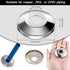 Honoson 1/2 Inches Escutcheon Flange Plate Pipe Cover for 5/8 Inches OD Copper, PEX, and PVC plumbing Pipe Stainless Steel Chrome Plated Escutcheon Pipe Wall Cover (36 Pieces)