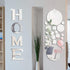 Zonon 30 Pcs Living Room Wall Decor, DIY Acrylic Mirror Wall Letter Signs Stickers for Home Bedroom Living Room