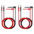 Goupchn 4PCS 4mm Banana Plug Test Leads, Copper Soft Cable Wires for Multimeter Electrical Testing 500V 5A