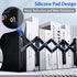 Carooyac Adjustable Metal Book Ends, Heavy Duty Decorative Bookends for Home Office, Kids Bookshelf, Magazine Holder