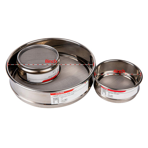 f20×4.5cm 190 Mesh 304 Stainless Lab Sieves - Economy Test Sieve with 304 Stainless Steel Wire Cloth