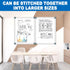 Magnetic Whiteboard Dry Erase Board for Wall, 24"x18" Magnet Hanging White Board for Home and Office
