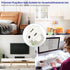YOELVN 3 Prong to 2 Prong Adapter, 3-2 Prong Grounding Outlet Converter, Portable Fireproof Wall Outlet Plug Adapter, 2