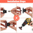 Sorcristy 2 Pack 2 inch 4 1/4 Die Grinder Sanding Disc and PCS Shank, Quick Changes Disc Holder Accessories Polishing